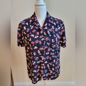 Vintage Liz Claiborne, Patriotic, Nautical, 4th Of July, Flag